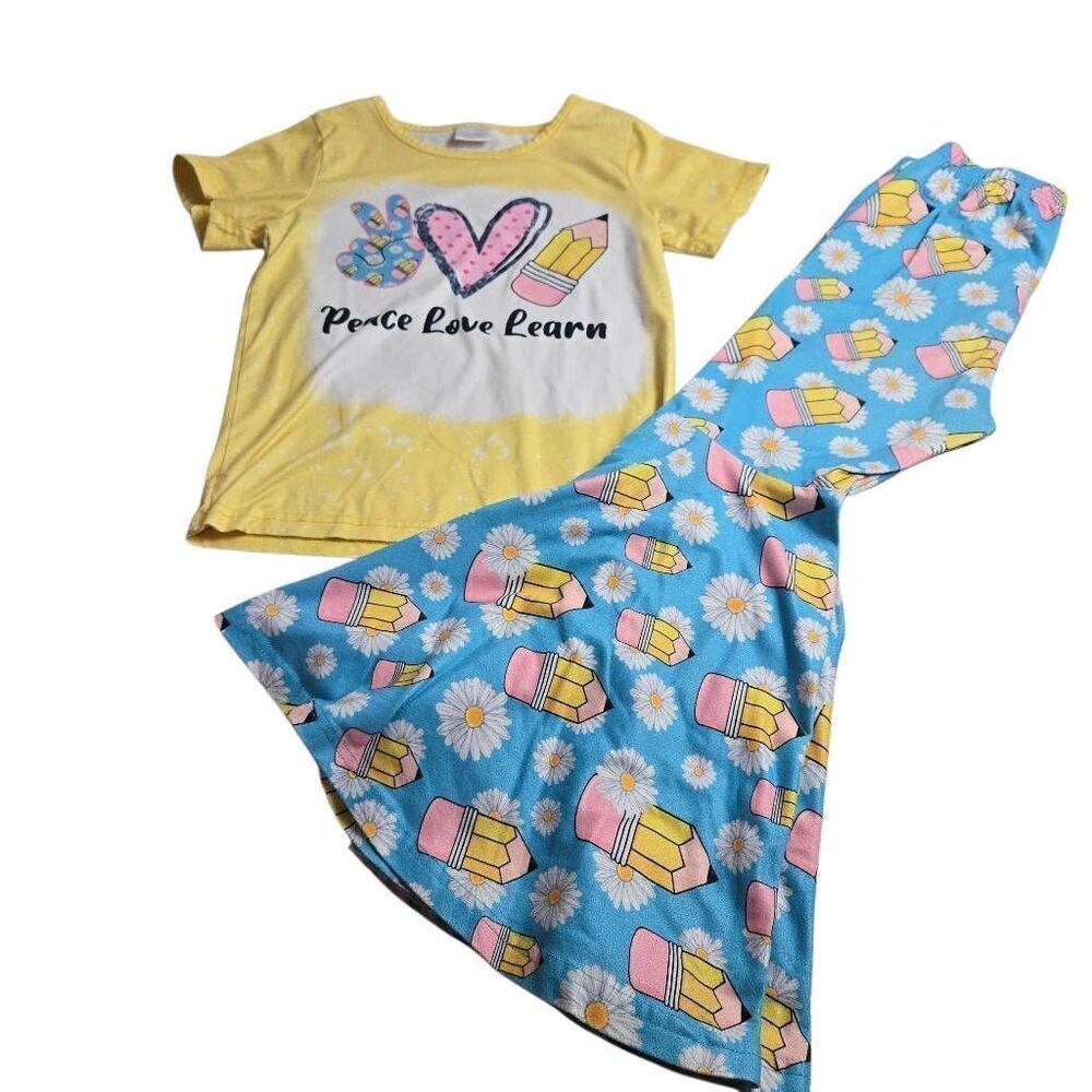 Peace Love Learning School Days Matching outfit M7/8
